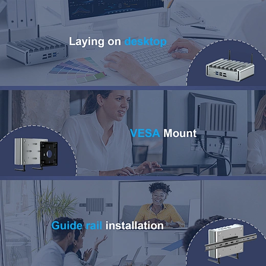 Firewall Alder Lake N100 4 LAN PfSense Mini PC Industrial