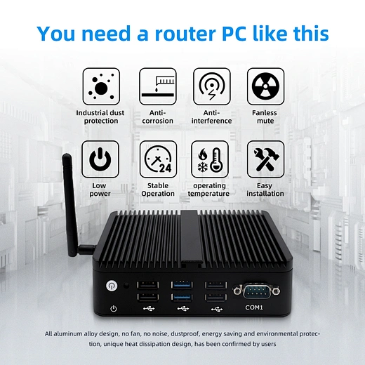 Firewall PC Celeron J4125 4 Lan