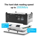Mini PC de dimensiuni palmă, cu procesor Intel Core i7-8565U