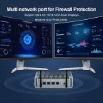 PC industrial pentru firewall pfSense cu Celeron J4125 și 4 LAN