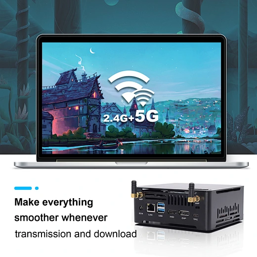Mini PC de dimensiuni palmă, cu procesor Intel Core i7-8565U