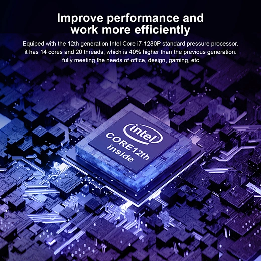 12-a generație Mini PC de Gaming Intel Core i7 i5 Computer Dual DDR5