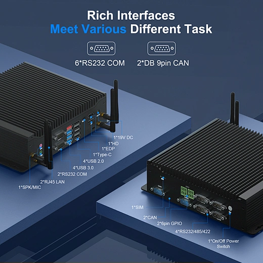Mini PC Industrial Intel i5 Generația a 10-a fără Ventilator